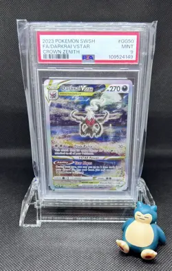 2023 POKEMON SWORD & SHIELD CROWN ZENITH #GG50 FULL ART/DARKRAI VSTAR PSA 9 - Image 1