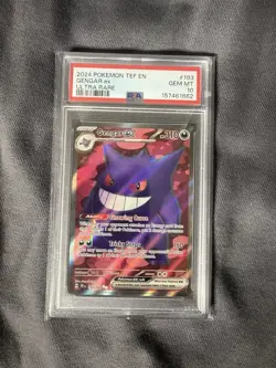 2024 POKEMON TEF EN-TEMPORAL FORCES #193 GENGAR ex ULTRA RARE PSA10 - Image 3