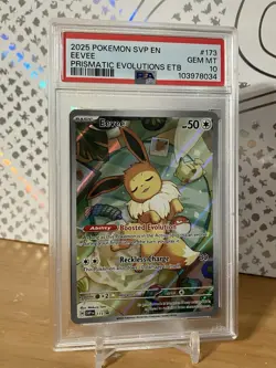 2025 POKEMON SVP EN EEVEE PRISMATIC EVOLUTIONS ETB #173 PSA 10 GEM MT - Image 1