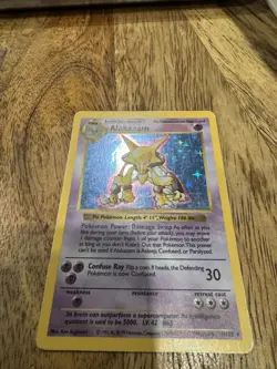 Alakazam #1 / 102 Base Set SHADOWLESS Holo - LP - Pokemon 1999 TCG WOTC Vintage - Image 2