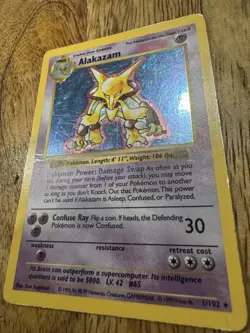 Alakazam #1 / 102 Base Set SHADOWLESS Holo - LP - Pokemon 1999 TCG WOTC Vintage - Image 4
