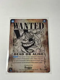 One Piece Buggy OP09-051 Wanted Poster Foil Emperors In The New World - Image 1