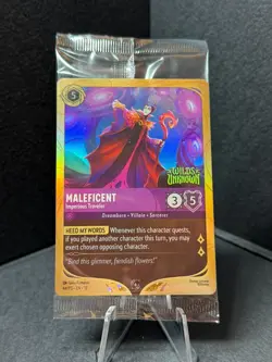 Maleficent - Imperious Traveler - Disney Lorcana Promo Cards - Sealed - Image 1