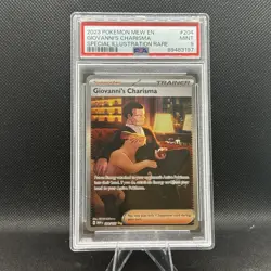 Giovanni's Charisma 204/165 Sv: Scarlet & Violet 151 Holo PSA 9 Graded Pokemon - Image 1