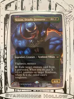 MTG Venom, Deadly Devourer (Borderless) - Marvel's Spider-Man: Eternal-Legal #22 - Image 1