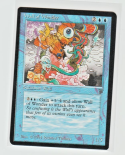 Magic the Gathering ~ MTG ~ 1x Wall of Wonder ~ LEGENDS ~ LP - Image 1