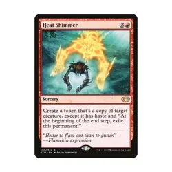 WOTC MtG Double Masters Heat Shimmer (R) (Foil) NM - Image 1
