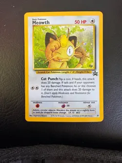 Meowth Black Star Promo Holo English Pokemon NM Near Mint 10/53 - Image 1