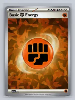 Basic Fighting Energy Cracked Ice Holo 014 Scarlet & Violet Pokemon Near Mint - Image 1
