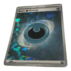 Pokemon TCG Basic Darkness Energy SVE 015 Cracked Ice Holo NM - Buy 3 Get 2 Free - Image 1