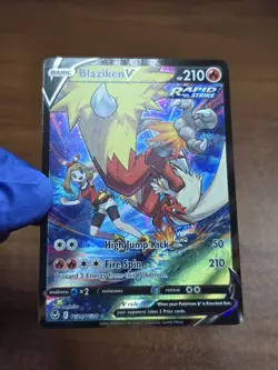 Pokemon TCG SWSH12: Silver Tempest #TG14/TG30 Blaziken V NM - Image 1