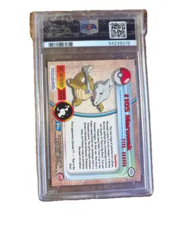 2000 Pokemon Topps TV Marowak Foil #105 PSA 8 Animation Series 2 - Image 4