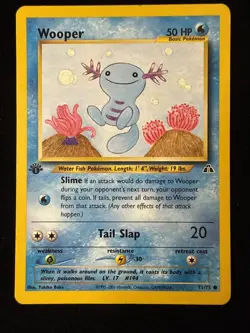 1st Edition - Wooper - Neo Genesis - 82/111 - Pokemon TCG - MP - Image 1