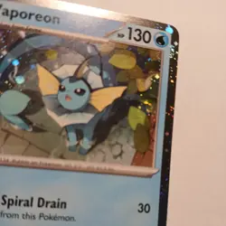 🌀🌀Double Swirl Pokemon TCG Prismatic Vaporeon 168 Black Star Promo Cosmos - Image 2