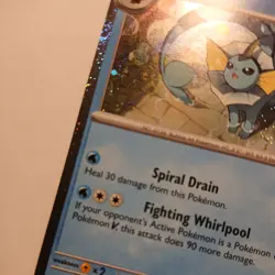 🌀🌀Double Swirl Pokemon TCG Prismatic Vaporeon 168 Black Star Promo Cosmos - Image 3
