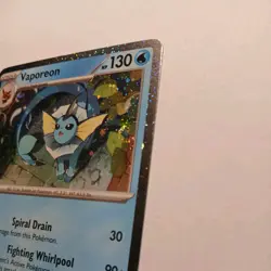 🌀🌀Double Swirl Pokemon TCG Prismatic Vaporeon 168 Black Star Promo Cosmos - Image 4