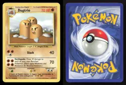 Dugtrio 19/102 Base Set Unlimited LP Pokemon - Image 3
