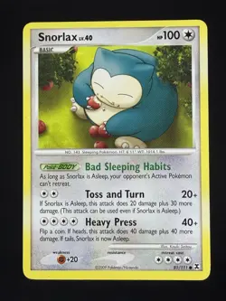 Snorlax - Pokemon Common 2009 Rising Rivals 81/111 LP - Image 1