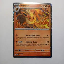 Swirl 🌀 Flareon 167 Cosmos Holo Rare Pokemon TCG Black Star Promo - Image 1