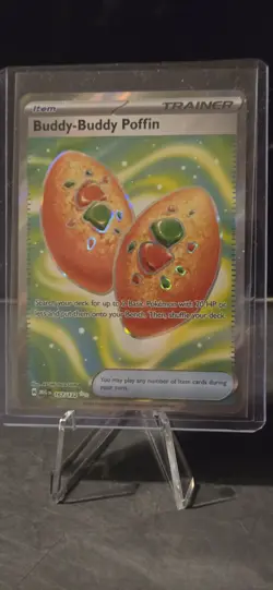 Buddy-Buddy Poffin 167/132 Ultra Rare Mega Evolution Pokemon - Image 3