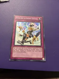 Yu-Gi-Oh! TCG Return From The Different Dimension DPKB-EN038 Super Rare LP - Image 1