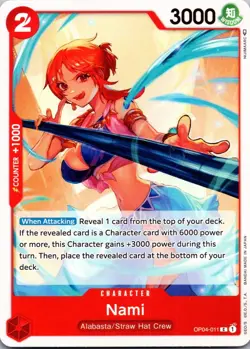 Nami OP04-011 Common Kingdoms of Intrigue One Piece Near Mint - Image 1