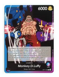 Monkey.D.Luffy OP11-040 L Regular One Piece A Fist of Divine Speed English NM - Image 1
