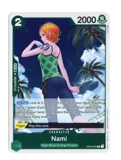 Nami (030) OP03-030 R Foil One Piece Pillars of Strength English NM - Image 1