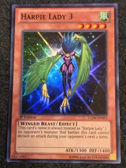 Harpie Lady 3 - LCJW-EN092 - HP - Super Rare - 1st ed - Yugioh - Image 1