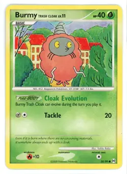 Burmy Trash Cloak 58/99 Arceus Pokemon Card - Image 1