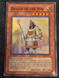Yugioh Oracle Of The Sun ABPF-EN019 Super Rare 1st Ed MP - Image 1