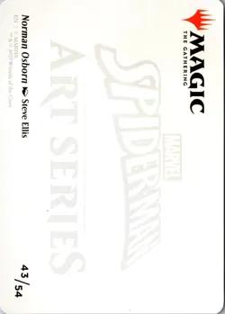 Norman Osborn Art Card (Gold-Stamped Signature) 43 Art Series Spider-Man MTG - Image 2