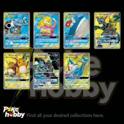 Pokemon Card 7 Pieces TAG TEAM GX Card SR HOLO CSM2aC Sun&Moon Chinese - Image 1