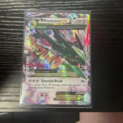 Pokemon TCG M Rayquaza EX Roaring Skies Holo Card 76/108 Near Mint Condition - Image 1