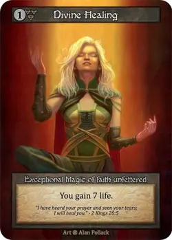 FOIL DIVINE HEALING NM! *SORCERY: CONTESTED REALM - BETA* - Image 1