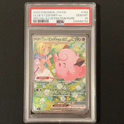 Pokemon TCG Lillie's Clefairy ex 184/159 SIR EN PSA 10 - Image 1