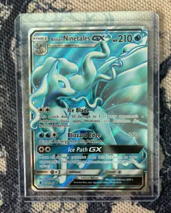 Alolan Ninetales GX #132/145 SM Guardians Rising Full Art Holo UR 210 HP EN - Image 1