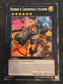 Yugioh Number 6: Chronomaly Atlantis YS13-ENV11 Common 1st Ed LP - Image 1