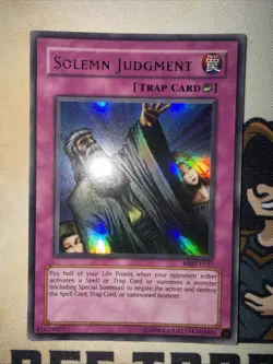 Solemn Judgment - MRD-E127 - Ultra Rare - Unlimited- Yugioh NM - Image 2