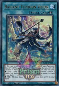 1st ed Radiant Typhoon Vision ultra rare RA05-EN075 Yugioh - Image 1