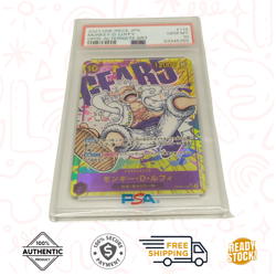 Monkey D Luffy OP05-119 PSA 10 Secret Alt Art One Piece Card Game Japanese - Image 3