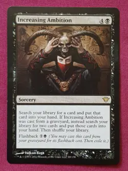 Magic The Gathering DARK ASCENSION INCREASING AMBITION black card MTG - Image 1