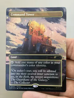 MTG Command Tower 0001 Marvel Super Heroes Exclusive Disney Promo Foil 2026 NM - Image 1