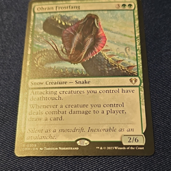 Magic: The Gathering Ohran Frostfang Commander Masters Rare Green Creature #309 - Image 1