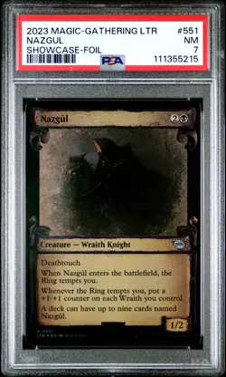 2023 MTG TALES OF MIDDLE-EARTH SC-FOIL #551 NAZGUL PSA 7 - Image 1