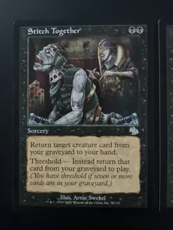2x Stitch Together Judgment UP NM MTG Magic the Gathering - Image 2