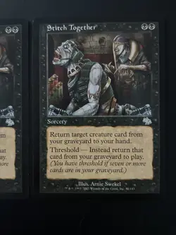 2x Stitch Together Judgment UP NM MTG Magic the Gathering - Image 3