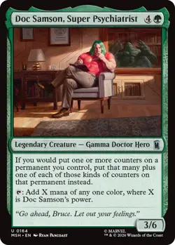 1x Doc Samson, Super Psychiatrist - Foil MTG Marvel Super Heroes NM Magic Foil - Image 1