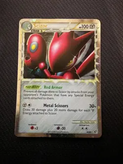 Scizor 84/90 Prime Rare HGSS Undaunted Pokemon LP - Image 1