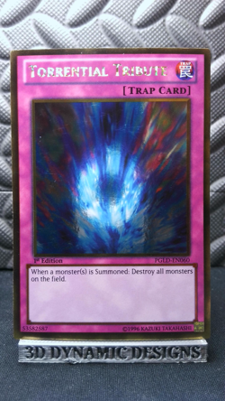 | Yugioh Torrential Tribute PGLD-EN060 1st Edition Premium Gold NM 🔥 | - Image 1